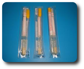 Test tube with swab + Collection + Transp. of Chlamydia-box250